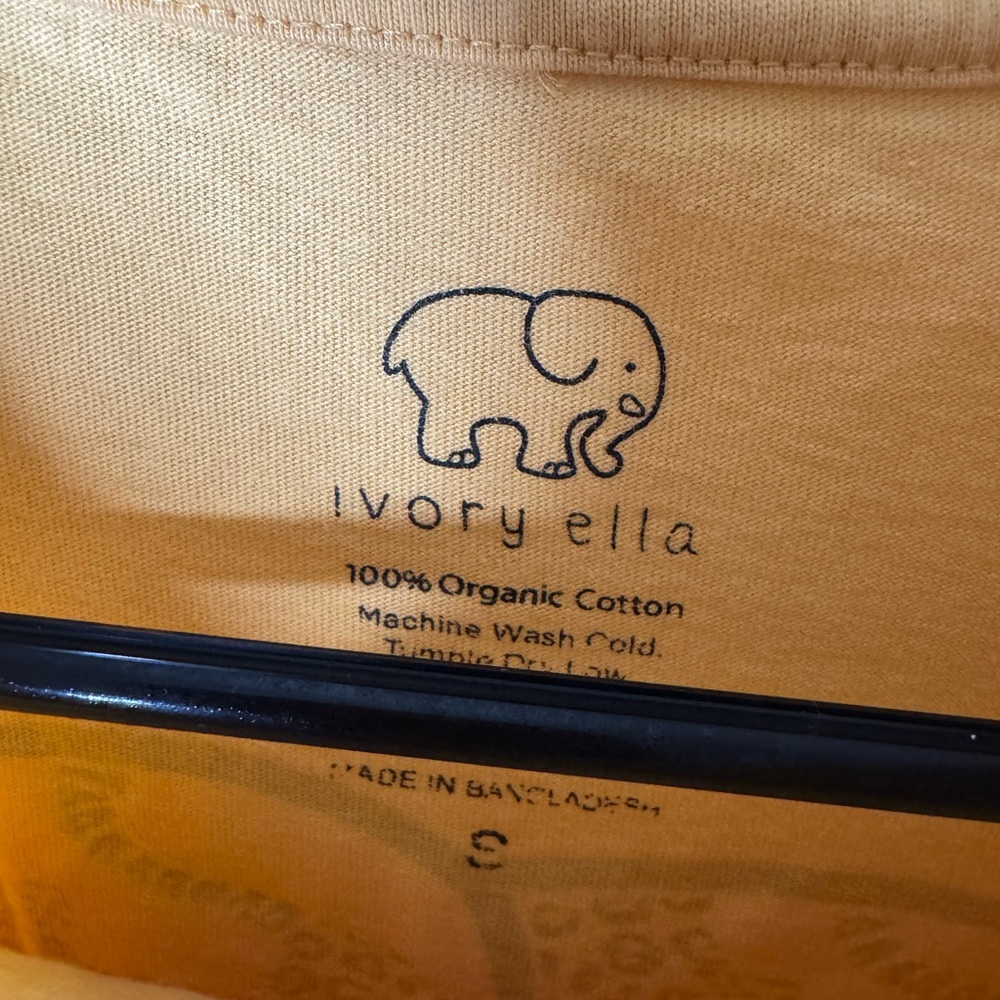 Ivory Ella Mustard Long Sleeve with Elephant Design - Picture 3 of 4